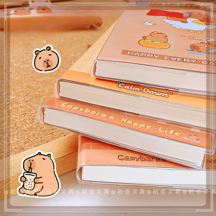 Capybara Long Mini Portable Notebook Diary – 1 Pc for School, Home, and Personal Use - Detailed Feature View 1