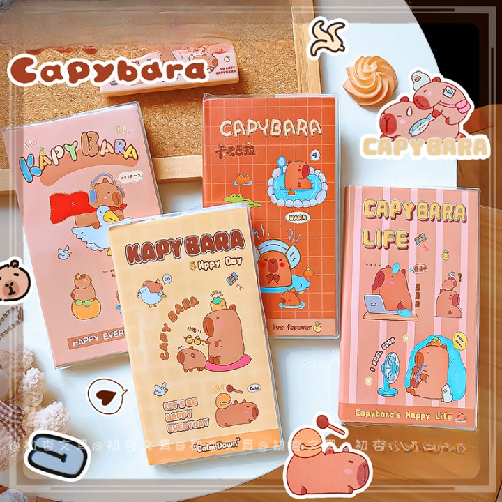 Capybara Long Mini Portable Notebook Diary – 1 Pc for School, Home, and Personal Use - Detailed Feature View 3