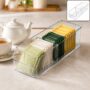 Premium Clear Plastic Storage Organizer Box with Dividers for Kitchen - Buy Online at Alikart
