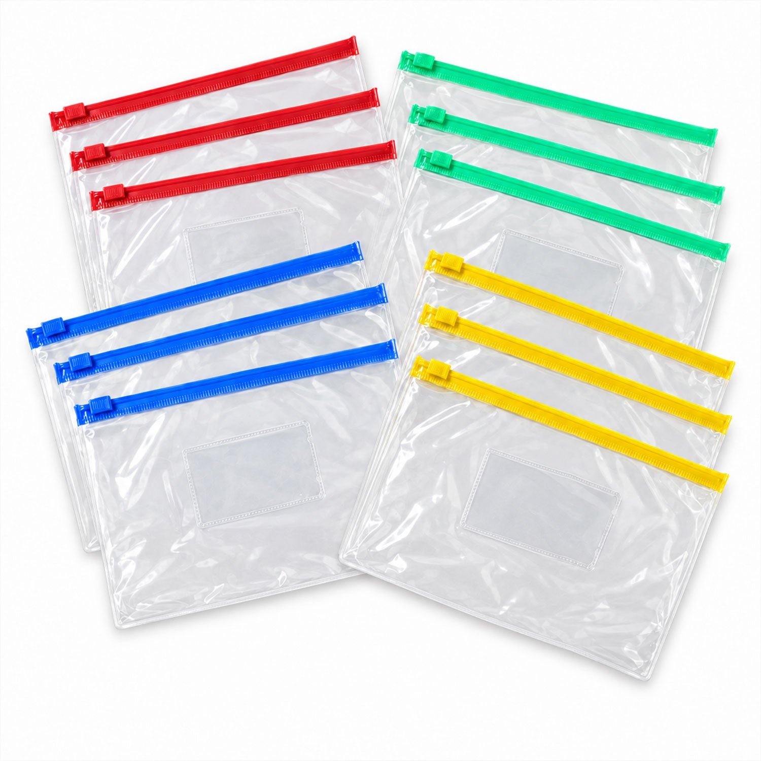 Clear View Zipper Storage Pouches - Multipurpose Document & Stationery Organizers - Detailed Feature View 4