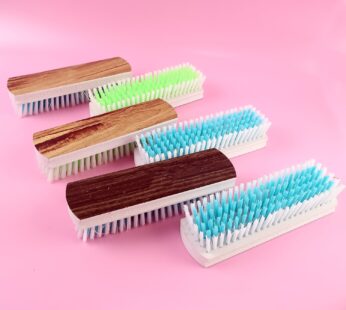 Cloth Washing Scrub Brush Set – Heavy-Duty Nylon Bristles with Wooden Handles