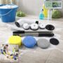 Premium Cordless Electric Spin Scrubber – 9-in-1 Power Cleaner with Extendable Handle for Deep Cleaning - Buy Online at Alikart