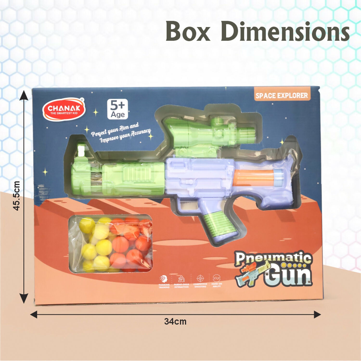 Cosmic Ranger Air-Powered Foam Blaster Toy with Soft Balls - Detailed Feature View 6