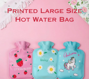 Cozy Printed Large Hot Water Bag – Reusable Thermal Therapy & Pain Relief Pouch