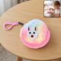 Premium Cute Bunny Design Rainbow Fur Mini Coin Purse Keychain – Compact & Stylish for Kids - Buy Online at Alikart