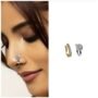 Premium CZ Clip-On Nose Ring Set – Non-Piercing Cluster & Line Combo - Buy Online at Alikart