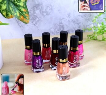 Dark Mini Nail Polish – Glitter Finish Quick-Dry 6 ML