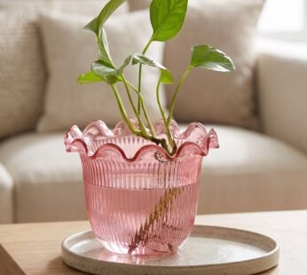 Decorative Ruffled Flower Pot Planter Vase – Versatile Home Decor