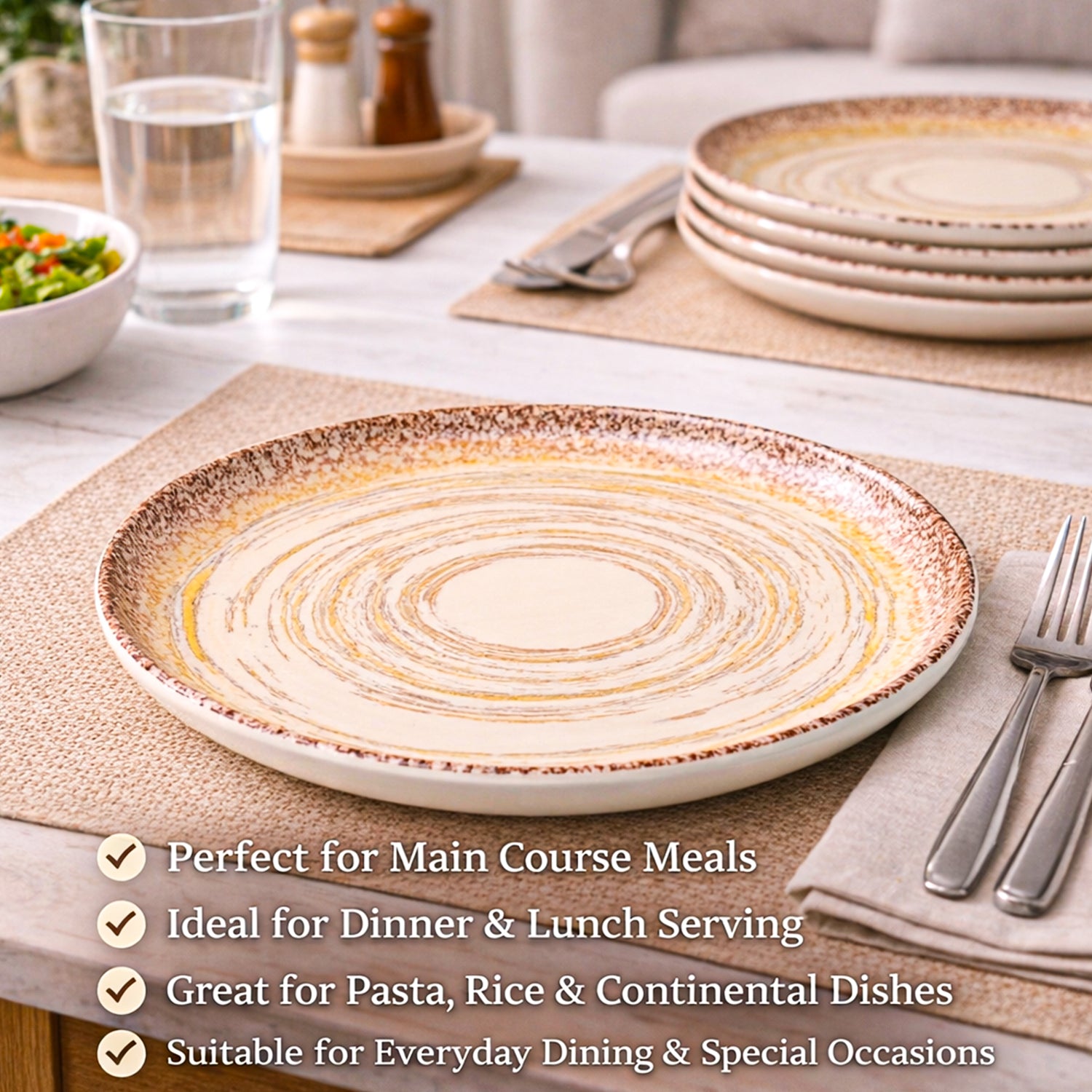 Dreams Spiral Dinner Set – 14 Pcs - Detailed Feature View 4