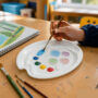 Premium Easy Peel Oval Paint Palette for Kids, Students & Artists - Buy Online at Alikart