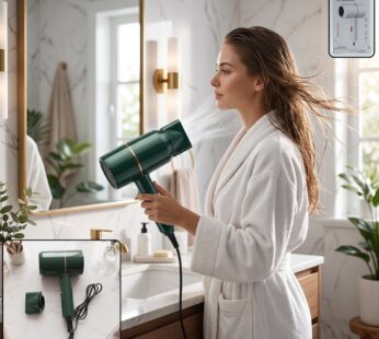 Electric Salon Hair Dryer Professional Hot and Cold Air Blower Nozzle