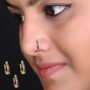 Premium Elegant 3-Piece Non-Piercing Cubic Zirconia Nose Cuff Set - Buy Online at Alikart