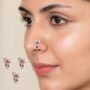Premium Elegant Cubic Zirconia Clip-On Nose Ring Set – Non-Piercing Nath Collection - Buy Online at Alikart