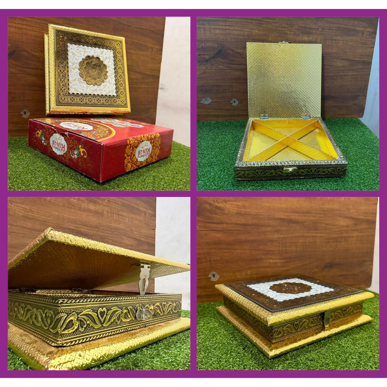 Elegant Floral Dry Fruit Box – Perfect Festive Gift - Detailed Feature View 4