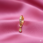 Premium Elegant Gold-Tone Teardrop Crystal Nose Hoop – Dainty Sparkling Jewelry for Women - Buy Online at Alikart