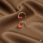 Premium Elegant Ruby-Inspired Gold Plated Nose Stud Set – 2 Piece Collection - Buy Online at Alikart
