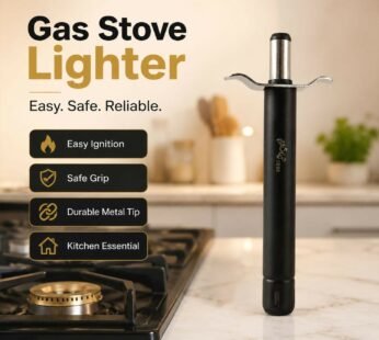 Ergonomic Black Kitchen Gas Stove Lighter with Durable Metal Tip