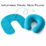 Premium Ergonomic Inflatable Travel Neck Pillow - Portable U-Shaped Air Cushion for Ultimate Flight and Road Trip Comfort - Buy Online at Alikart