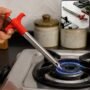 Premium Ergonomic Stainless Steel Kitchen Gas Lighter with Trigger Igniter - Buy Online at Alikart