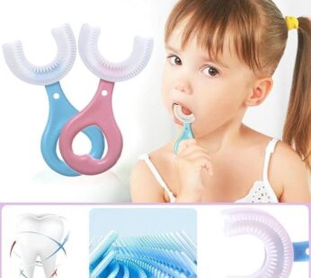 Ergonomic U-Shaped Toddler Toothbrush for Gentle 360-Degree Oral Care