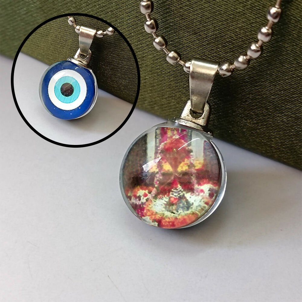 Premium Evil Eye Shivling Pendant – Spiritual Protection Jewellery - Buy Online at Alikart