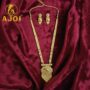 Premium Exquisite Heritage Temple Long Necklace Set – Ornate Gold-Toned Ethnic Jewelry - Buy Online at Alikart