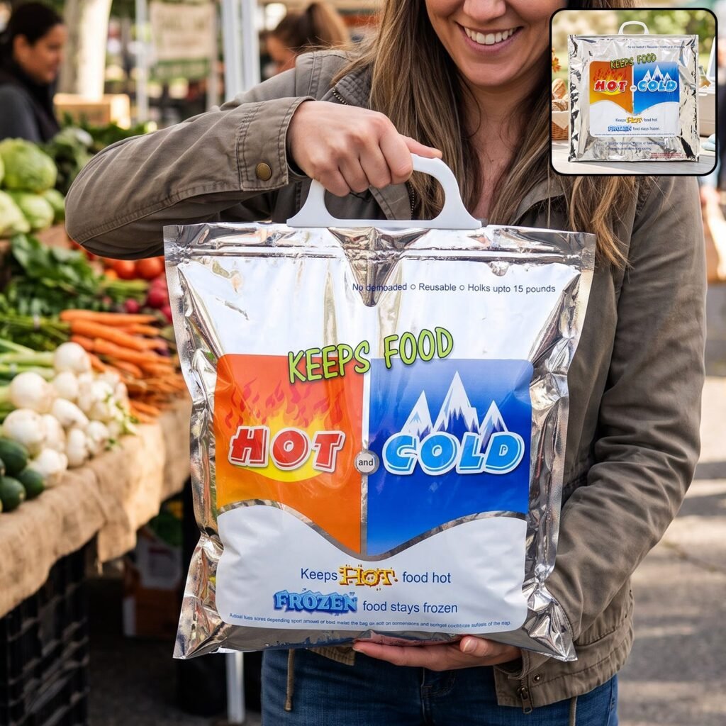 Premium Extra-Large Insulated Thermal Food & Grocery Transport Bag for Picnics, Travel, and Takeaway - Buy Online at Alikart