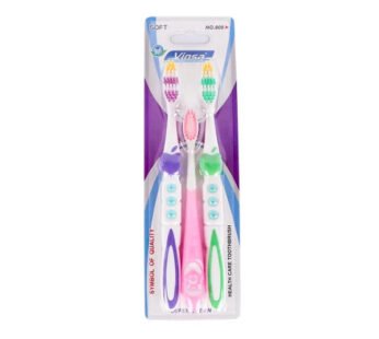 Family Dental Care Toothbrush Pack – 3 Pc Soft Bristle Brushes