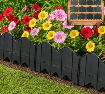 Flexible Interlocking Garden Lawn Edging Border Set – Weather-Resistant Landscape Barrier