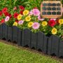 Premium Flexible Interlocking Garden Lawn Edging Border Set - Weather-Resistant Landscape Barrier - Buy Online at Alikart