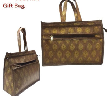 Foil Print Gifting / Pooja Bag (Random Colours)