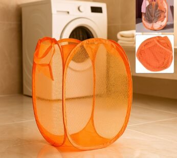 Foldable Mesh Laundry Basket – Lightweight, Breathable Hamper