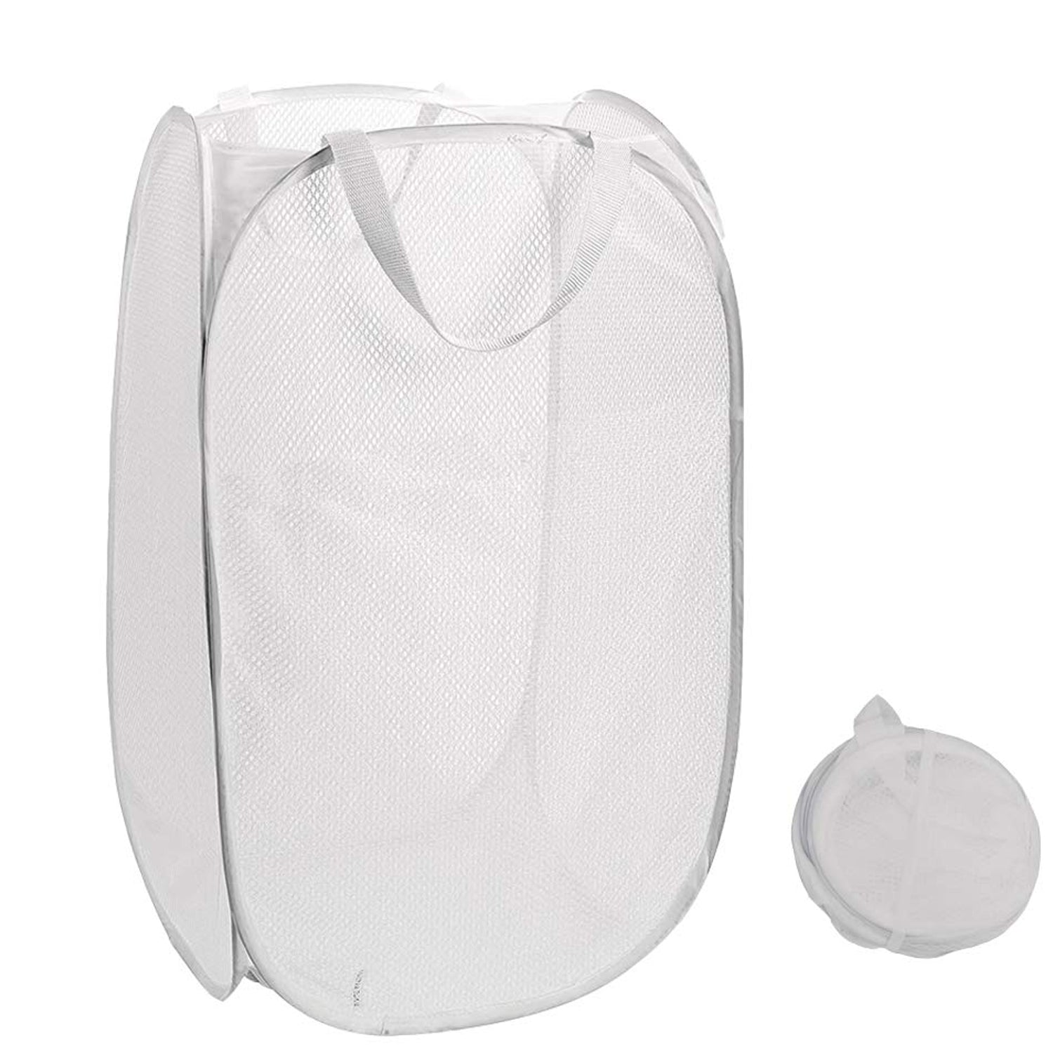 Foldable Mesh Laundry Basket – Space-Saving & Breathable Organizer - Detailed Feature View 2