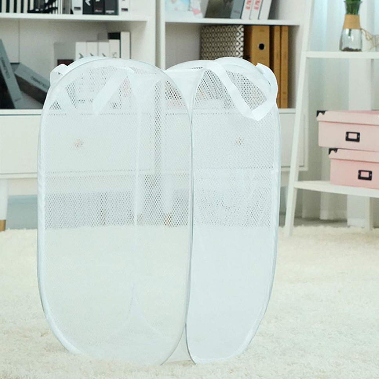 Foldable Mesh Laundry Basket – Space-Saving & Breathable Organizer - Detailed Feature View 6