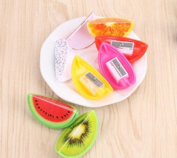 Fruit Shape Pencil Sharpener (Pack of 4 Pcs), Sharpener for Kids Fruit Shape Sharpener for Girls (6 pcs)