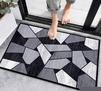 Geometric Anti Slip Door Floor Mat – Stylish & Water Absorbent