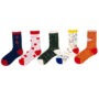 Premium Geometric Print Socks – Fashionable Cotton Blend Casual Socks (Random color sock- Pack of 1 Pair) - Buy Online at Alikart
