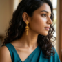 Premium Gold Plated Double Jhumki Earrings – Traditional Ethnic Charm - Buy Online at Alikart