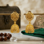 Premium Gold Tone Jhumka Earrings – Ethnic & Party Wear for Women - Buy Online at Alikart