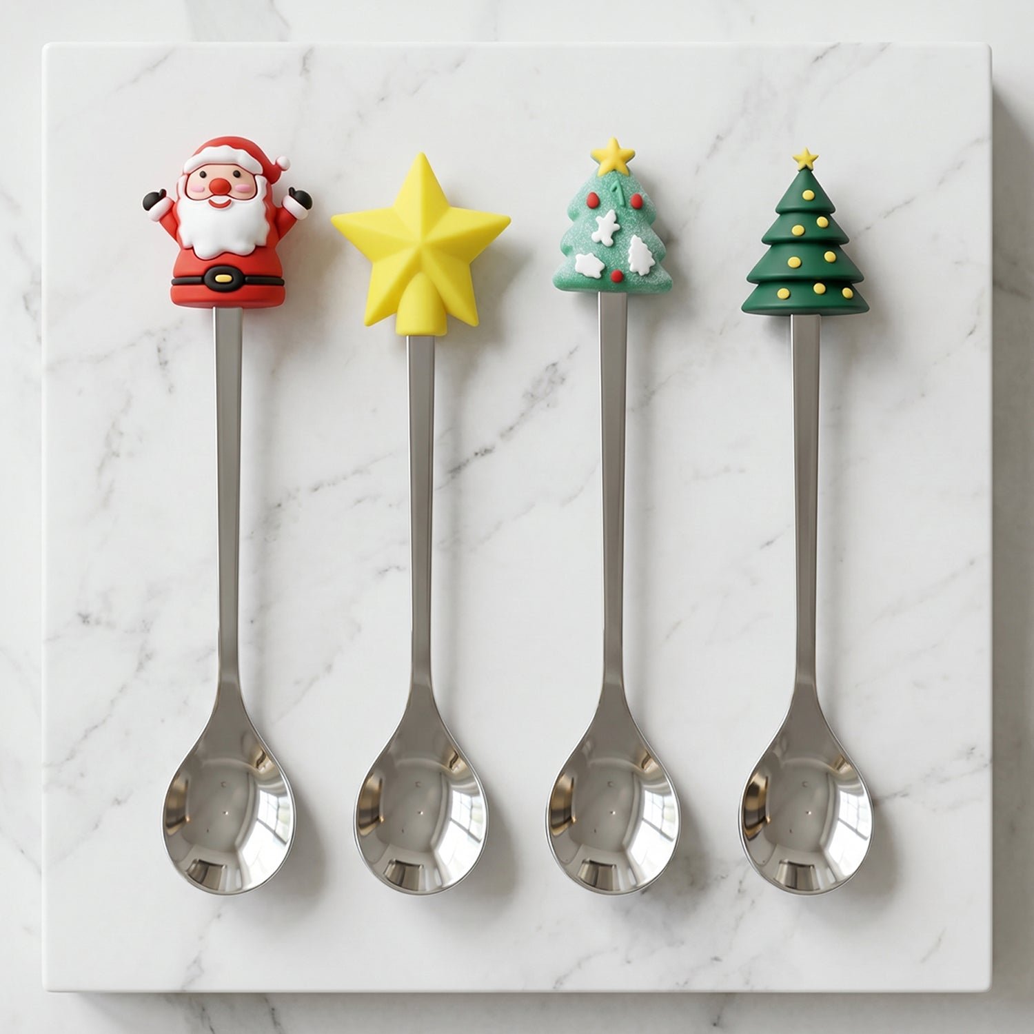Golden Cartoon Spoon Set – Stylish & Durable Tableware for All - Detailed Feature View 5
