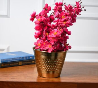 Golden Iron Dotted Embossed Planter