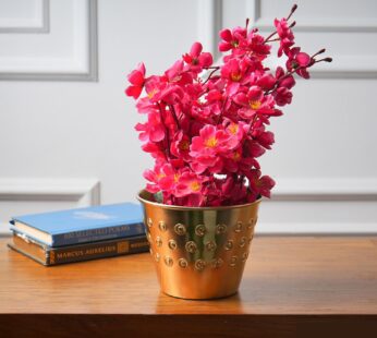 Golden Iron Polka Embossed Planter