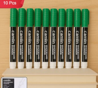 Green Whiteboard Marker – Bold, Smooth, Refillable Ink Pack of 10