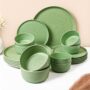 Premium Hammered Green Dinner Set – 20 Pcs - Buy Online at Alikart