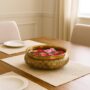 Premium Handcrafted Golden Hammered Metal Bowl - Elegant Home Decor Centerpiece - Buy Online at Alikart