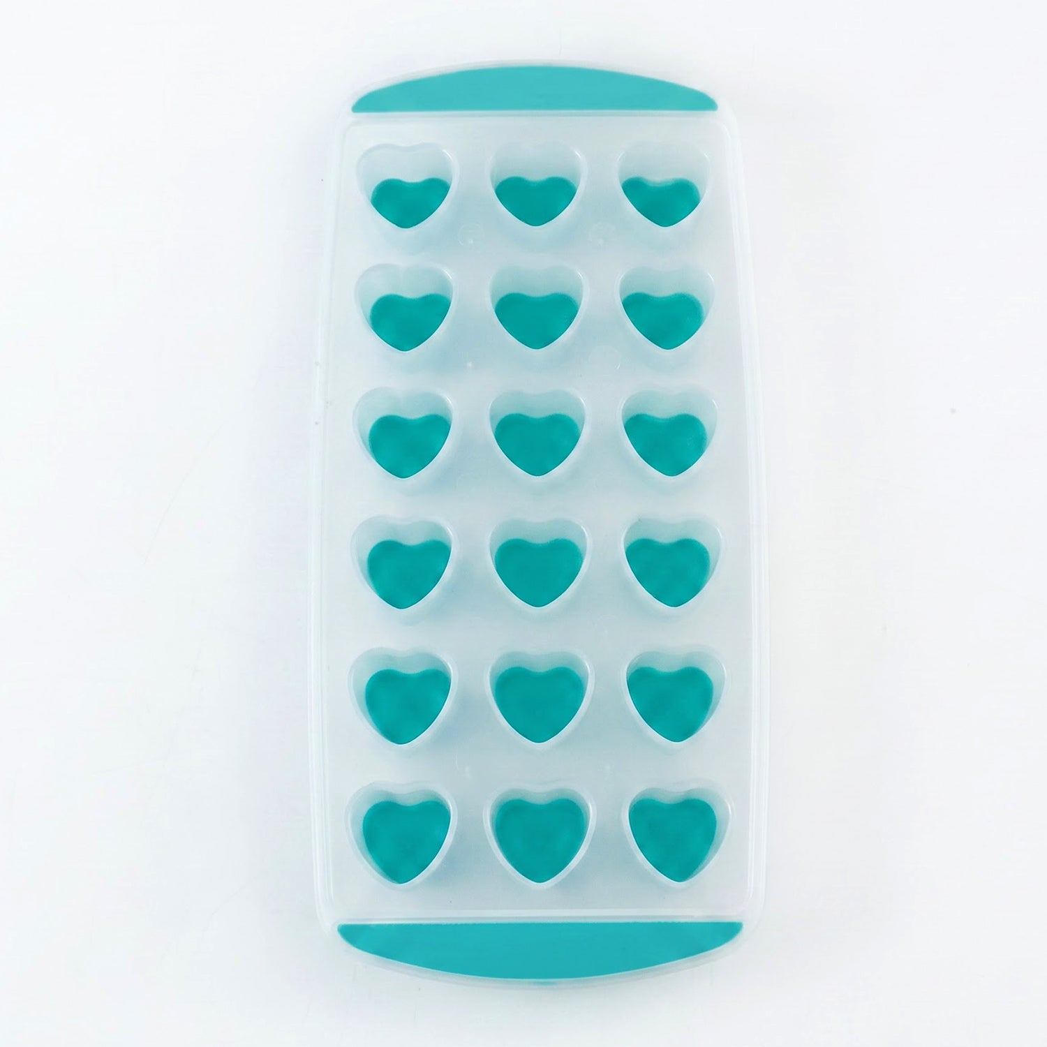 Heart Shape Plastic Ice Cube Tray with Easy Release for Freezer and Drinks (1 Pc) - Detailed Feature View 4