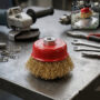 Premium Heavy Duty Gold Wire Cup Brush – Durable Metal Cleaning Tool - Buy Online at Alikart
