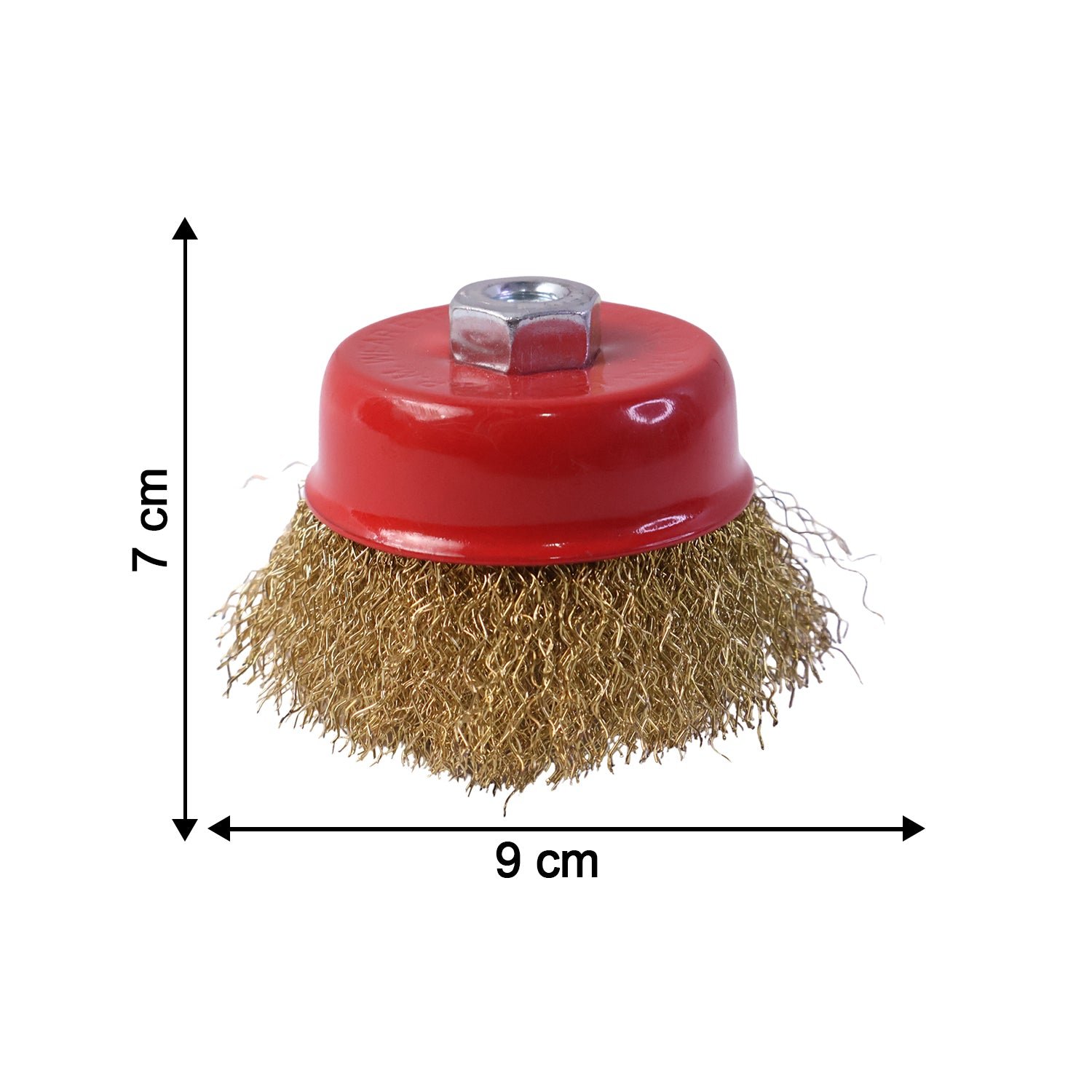 Heavy Duty Gold Wire Cup Brush – Durable Metal Cleaning Tool - Detailed Feature View 4