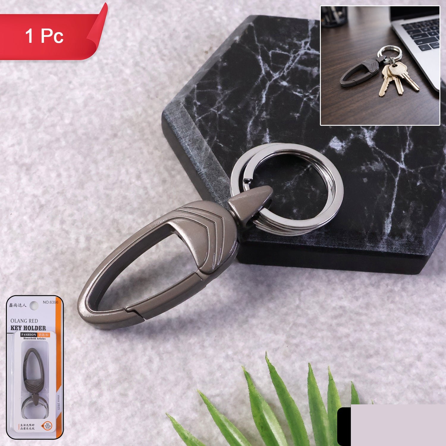 Heavy Duty Metal Carabiner Keychain – Durable & Secure Accessory - Detailed Feature View 1