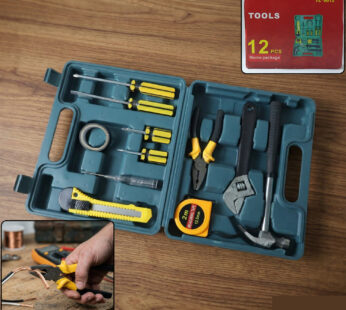 Home Tool Kit – Essential 12-Piece Household Repair Set